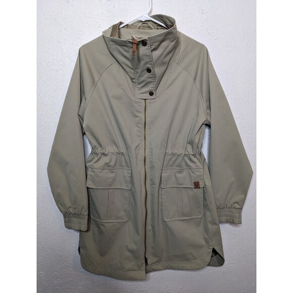 LiV Outdoor Women Medium Wind proof Water Repellent Softshell Green Jacket Coat - Picture 1 of 7